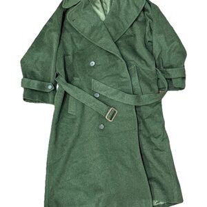 Ralph Lauren Purple Label Green Trench Coat